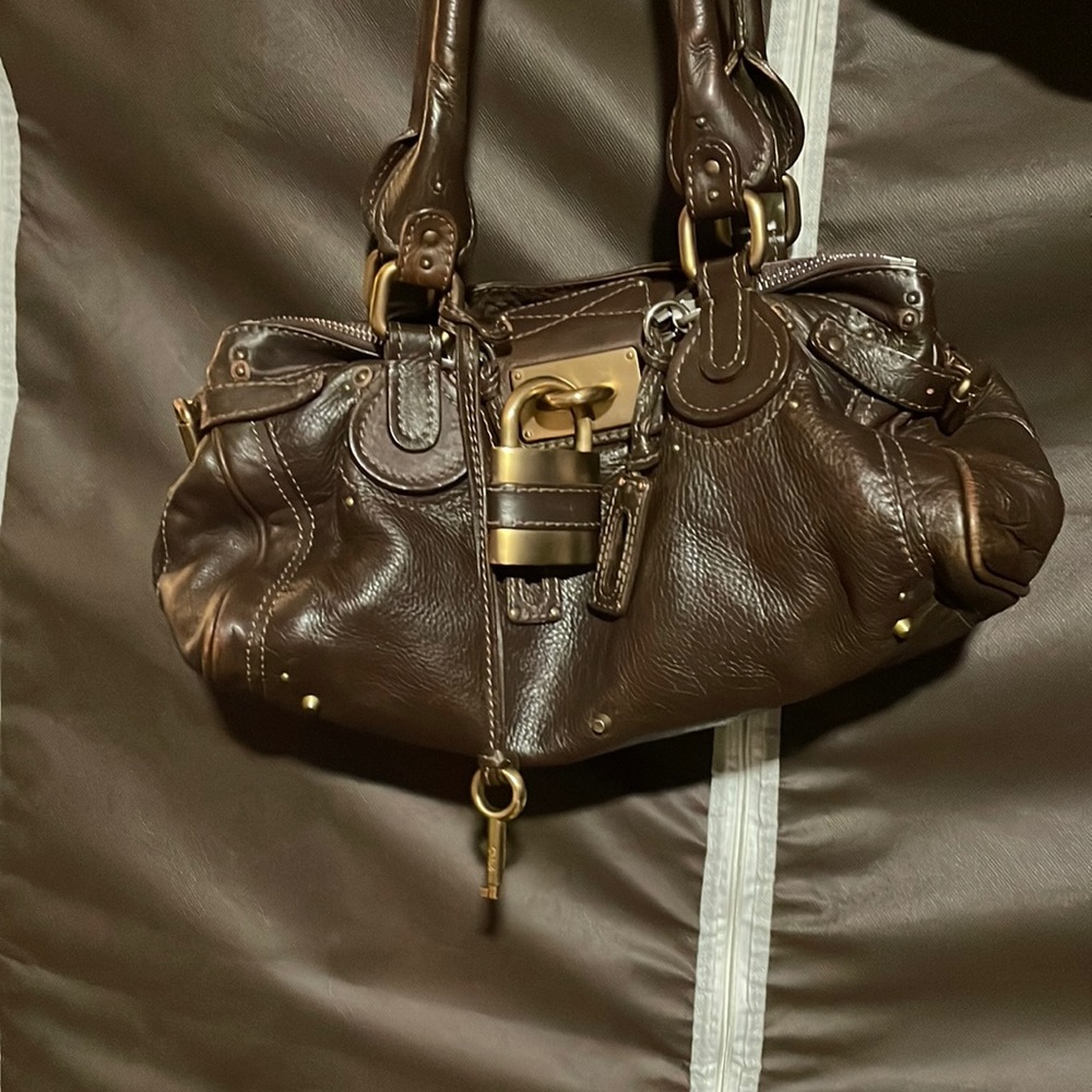 Auth Chloe Paddington Shoulder Bag #14701C80